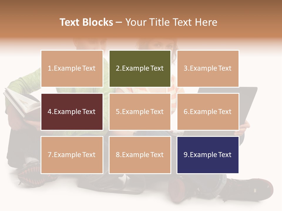 Education Boy Talk PowerPoint Template