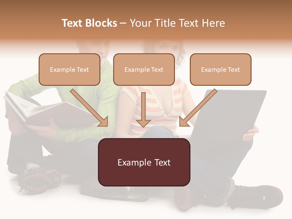 Education Boy Talk PowerPoint Template