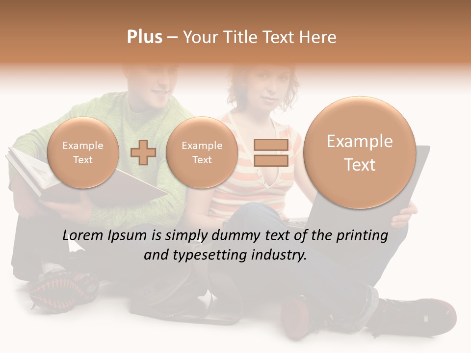 Education Boy Talk PowerPoint Template
