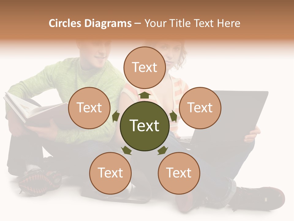 Education Boy Talk PowerPoint Template