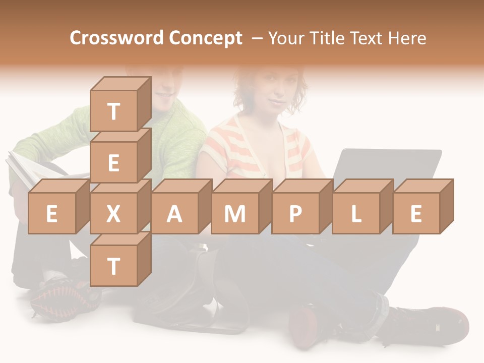 Education Boy Talk PowerPoint Template