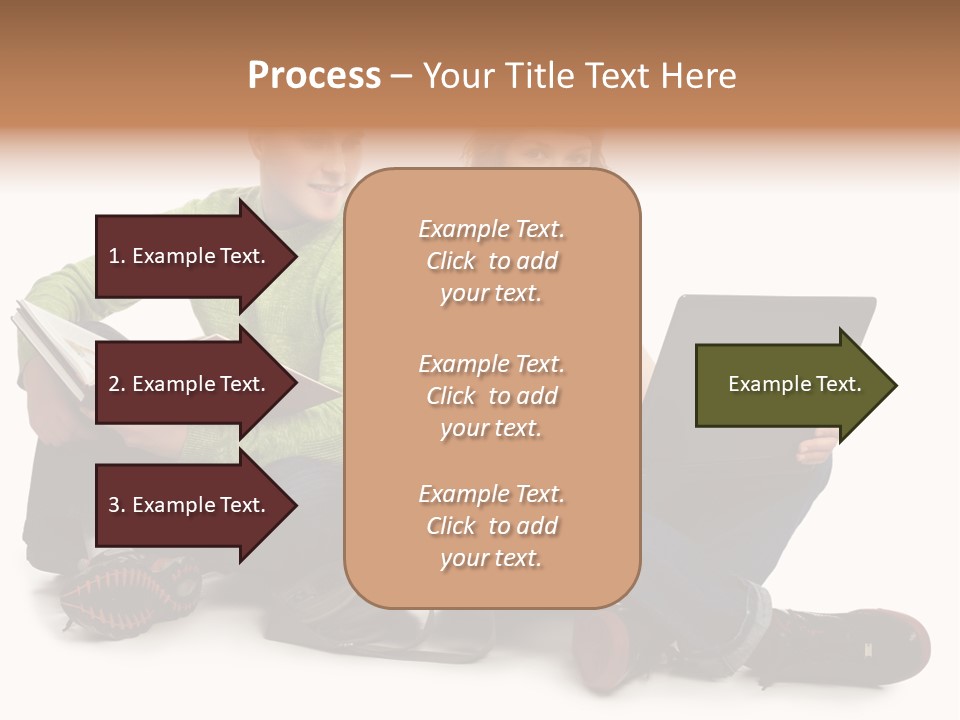 Education Boy Talk PowerPoint Template