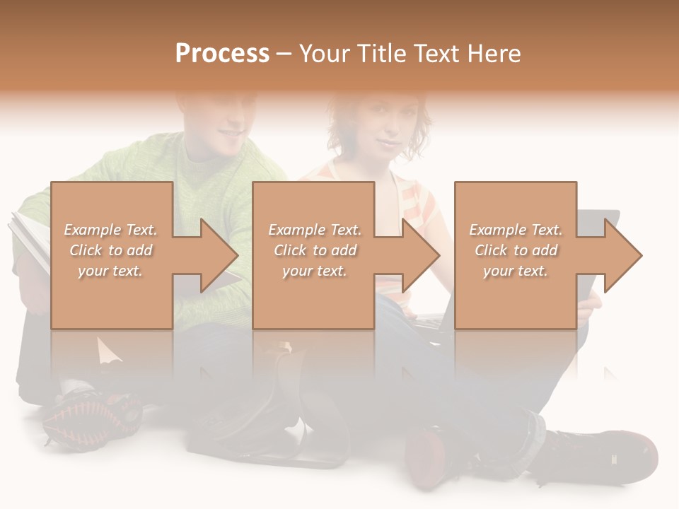 Education Boy Talk PowerPoint Template