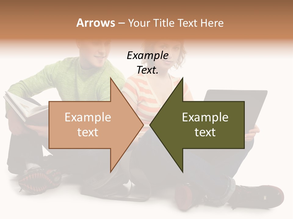 Education Boy Talk PowerPoint Template