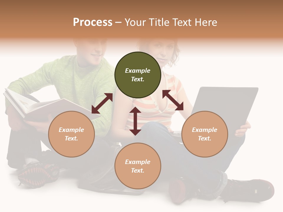 Education Boy Talk PowerPoint Template