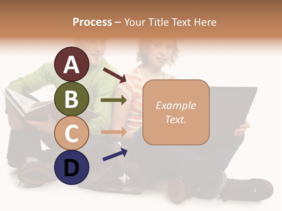 Education Boy Talk PowerPoint Template