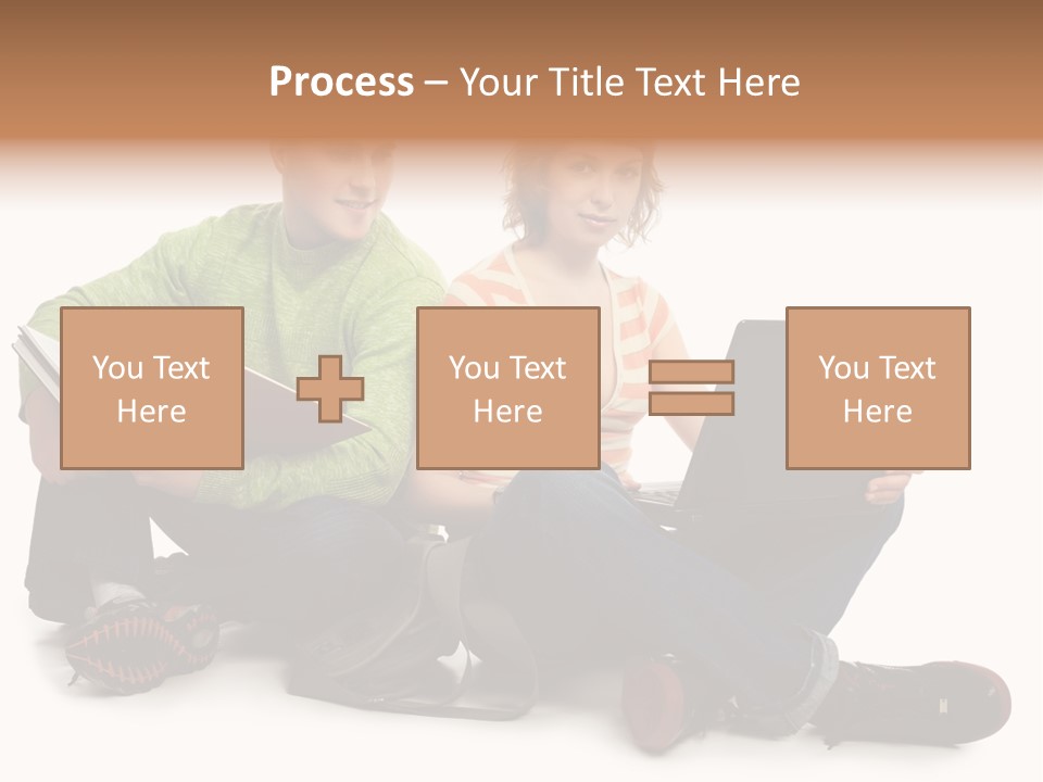 Education Boy Talk PowerPoint Template