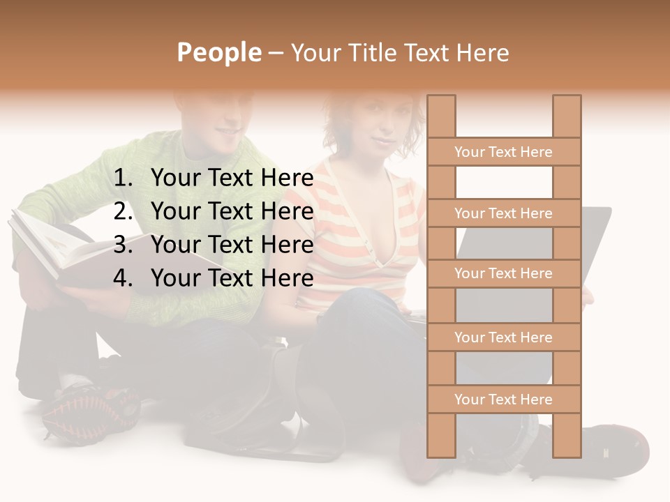 Education Boy Talk PowerPoint Template