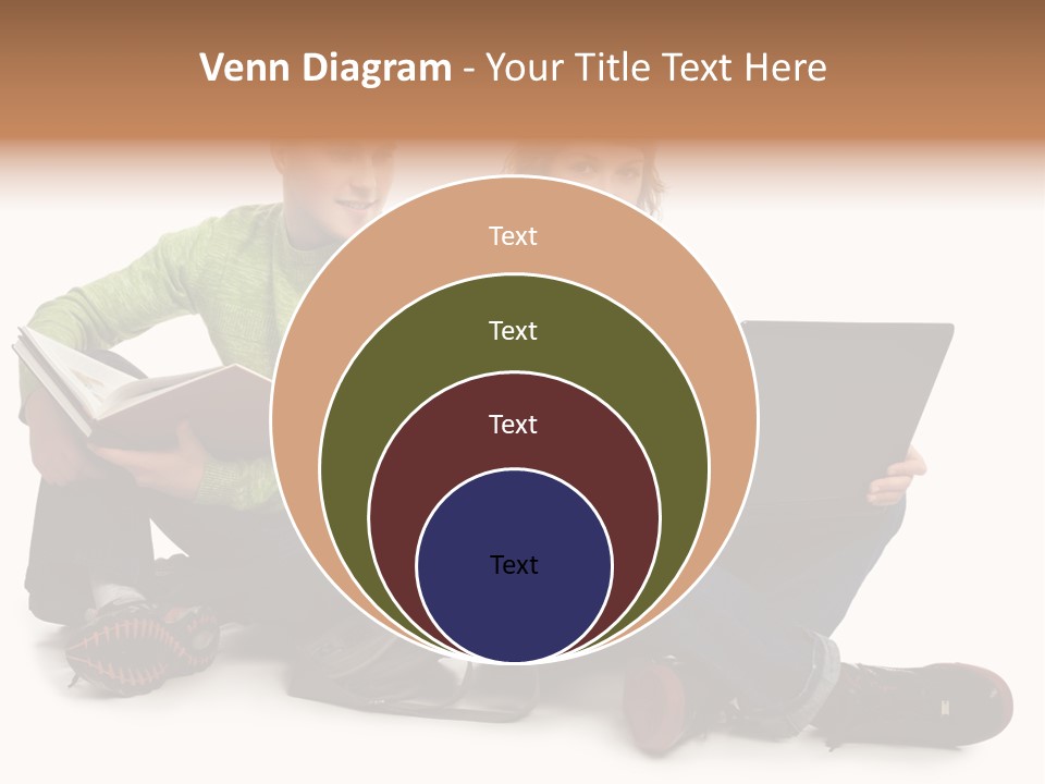 Education Boy Talk PowerPoint Template