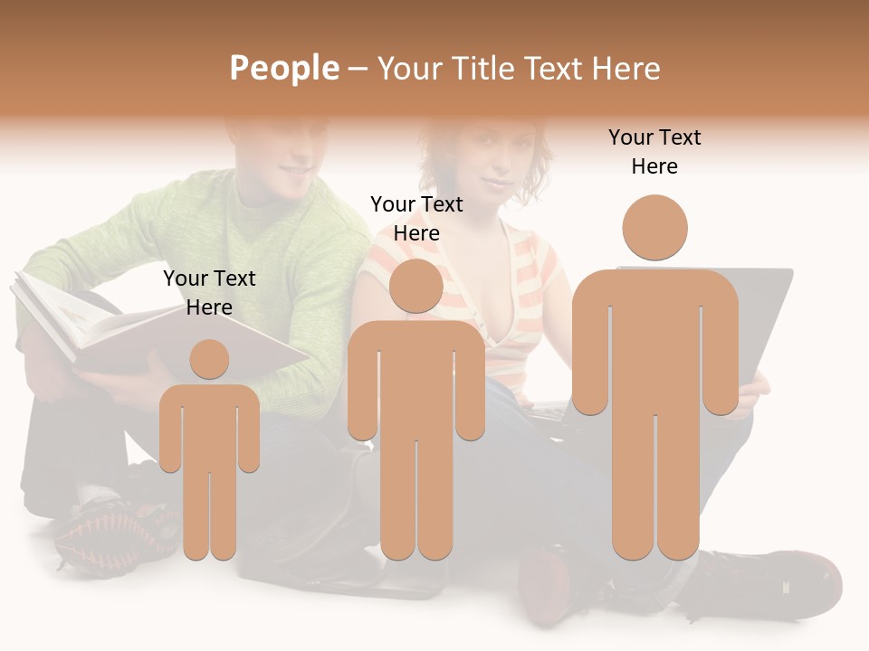 Education Boy Talk PowerPoint Template