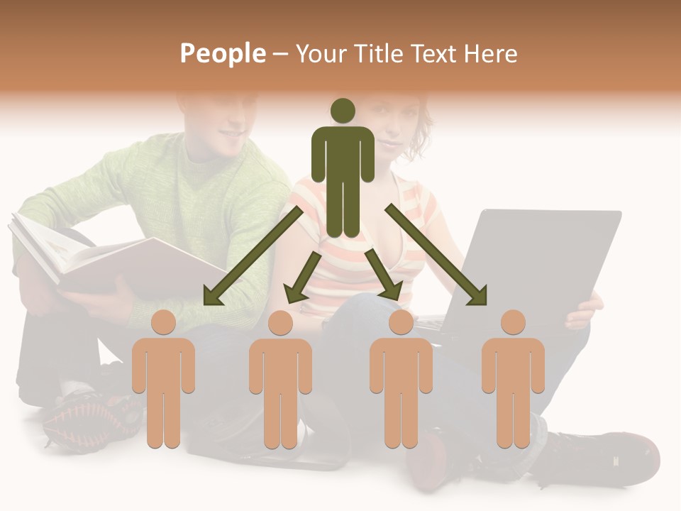 Education Boy Talk PowerPoint Template