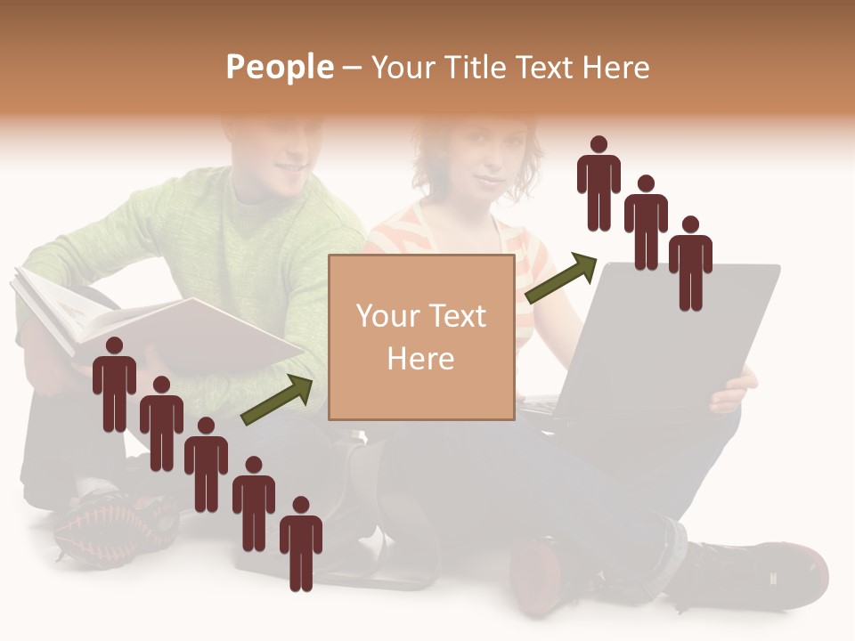 Education Boy Talk PowerPoint Template