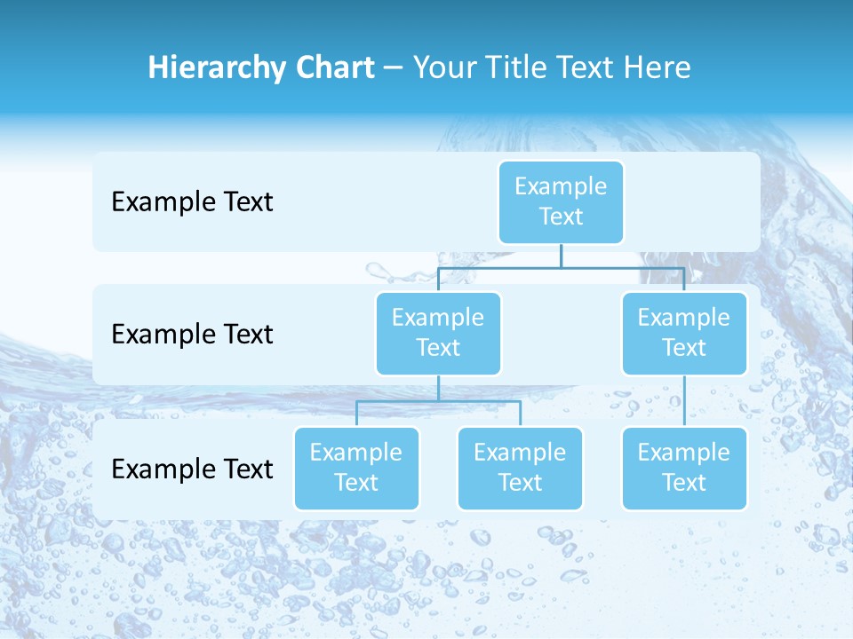 A Blue Wave Of Water On A White Background PowerPoint Template