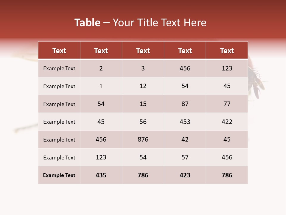 Closeup Wing Wild PowerPoint Template