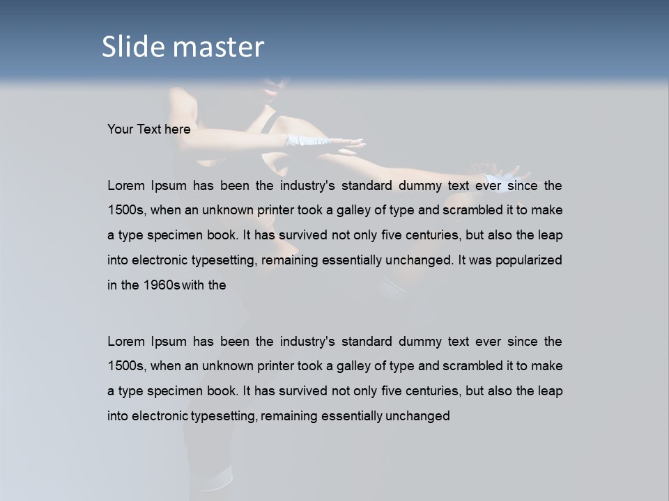 Difficult Posing Sport PowerPoint Template