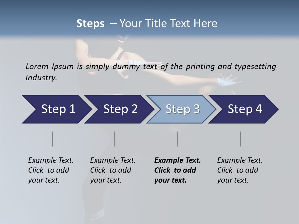 Difficult Posing Sport PowerPoint Template
