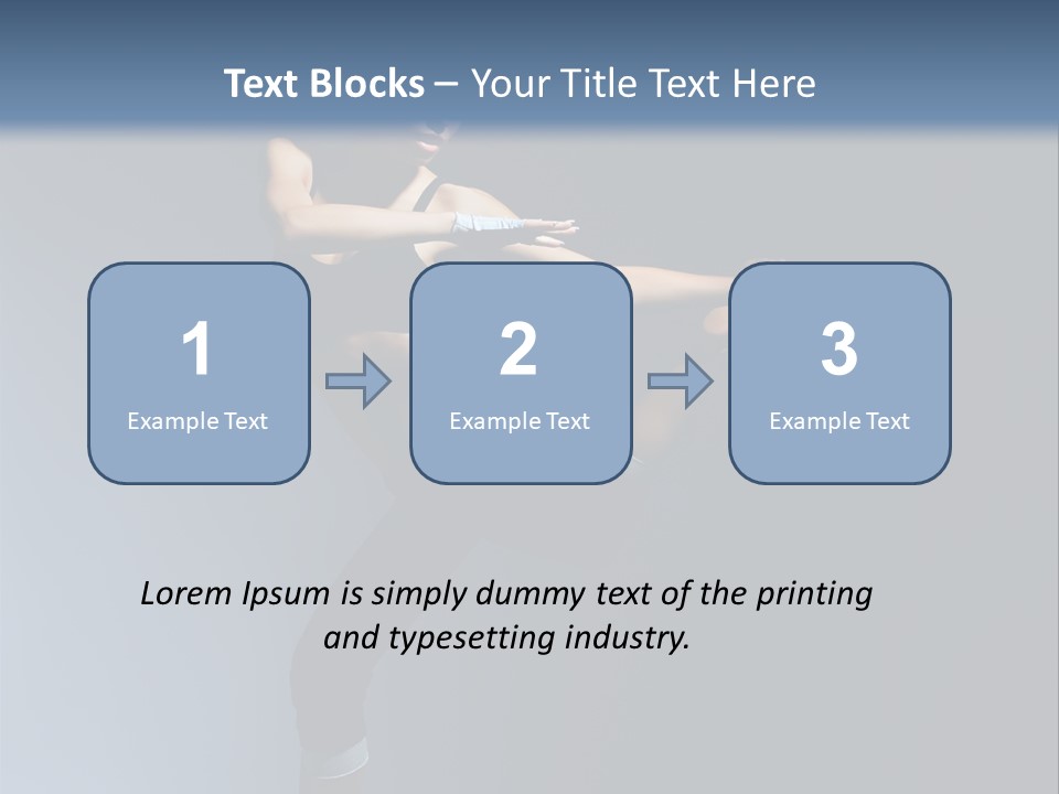 Difficult Posing Sport PowerPoint Template