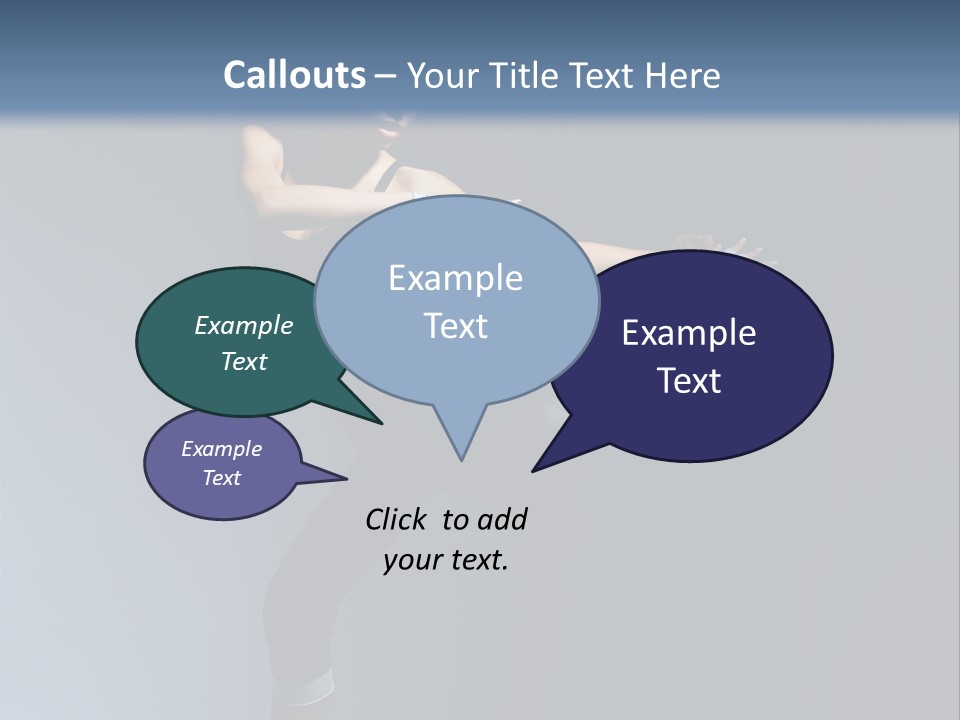 Difficult Posing Sport PowerPoint Template