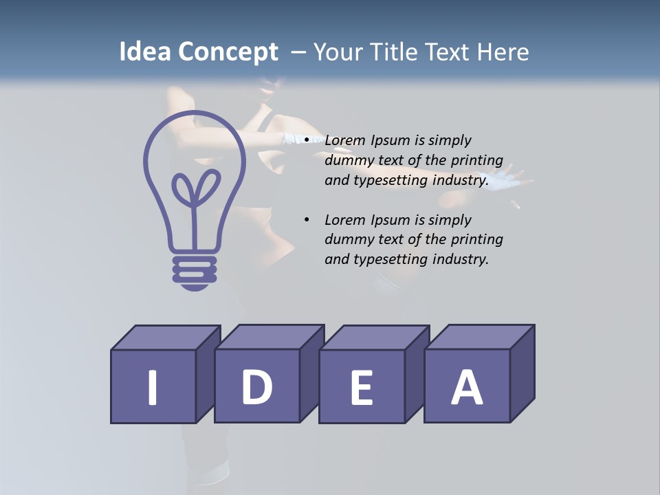 Difficult Posing Sport PowerPoint Template