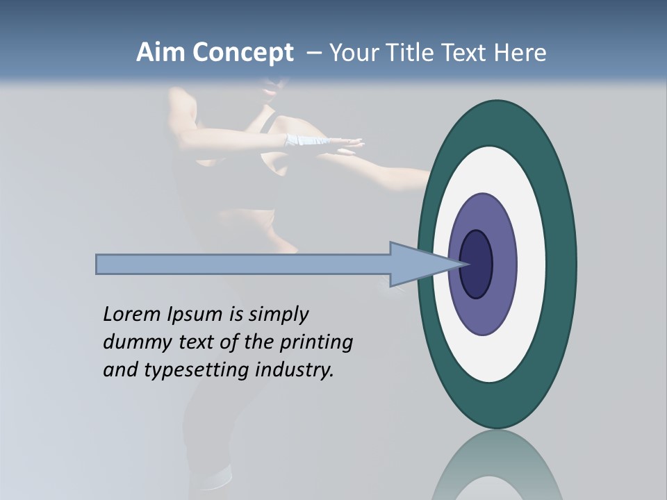 Difficult Posing Sport PowerPoint Template