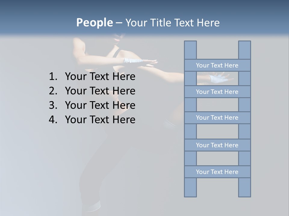 Difficult Posing Sport PowerPoint Template