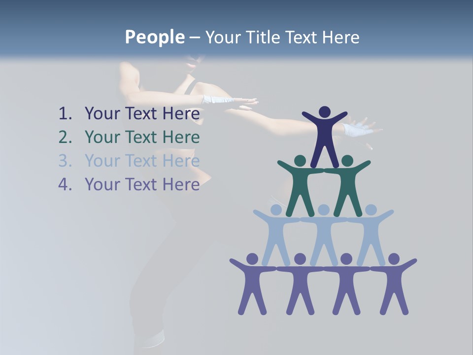 Difficult Posing Sport PowerPoint Template