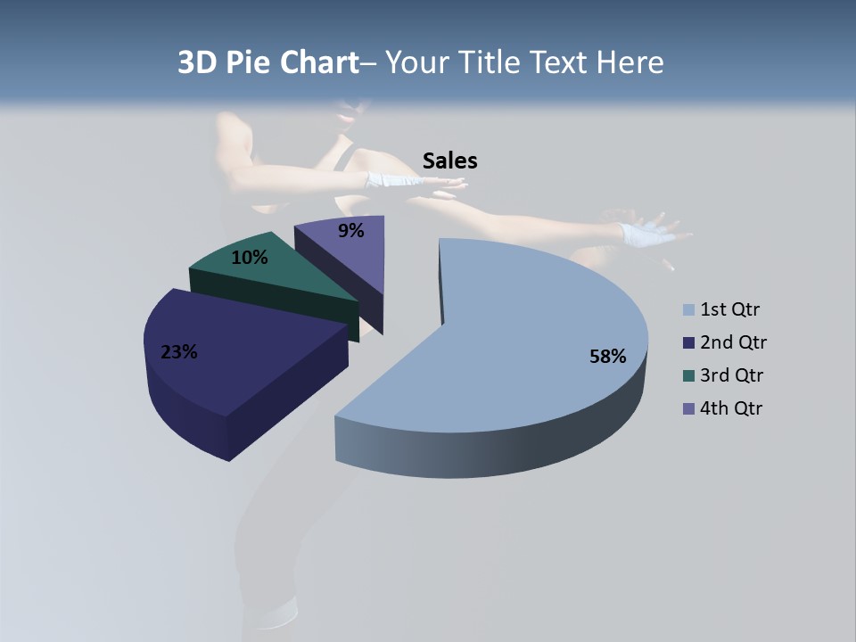 Difficult Posing Sport PowerPoint Template