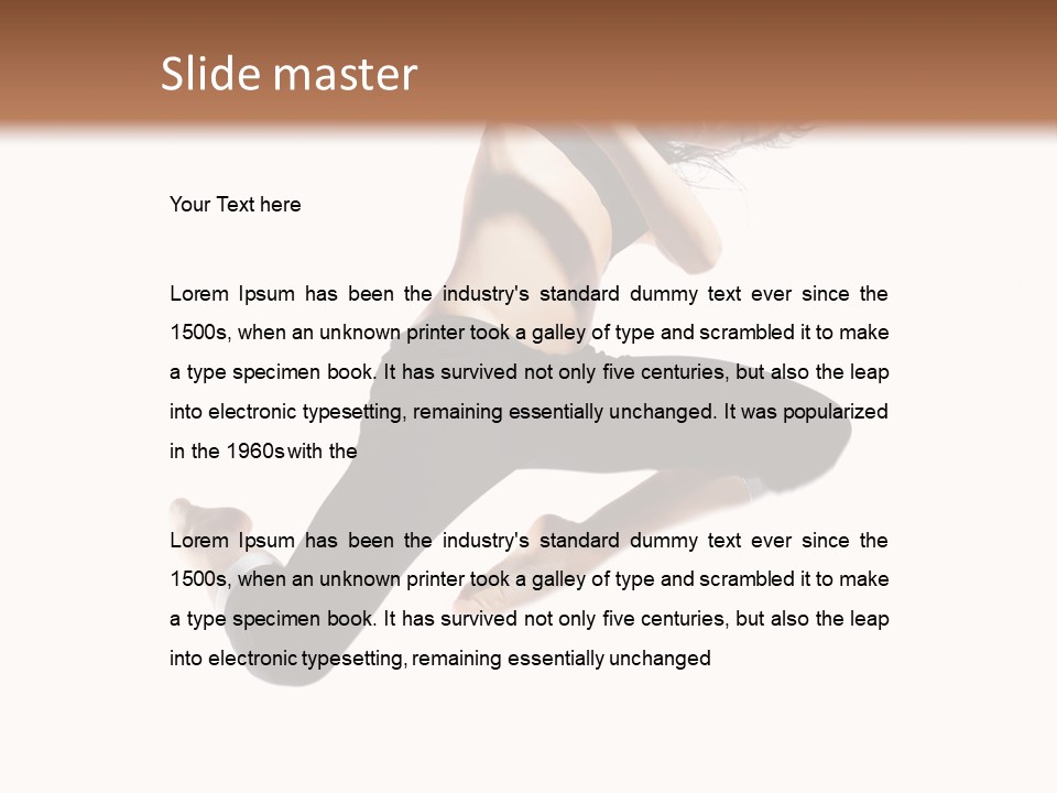 Performance Dancer Fitness PowerPoint Template