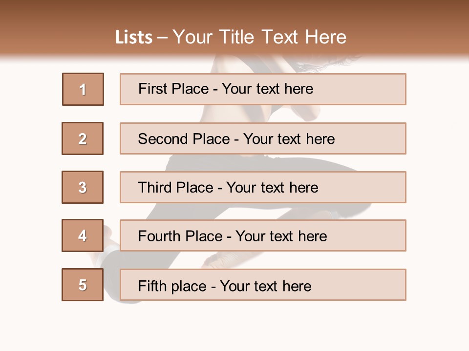 Performance Dancer Fitness PowerPoint Template