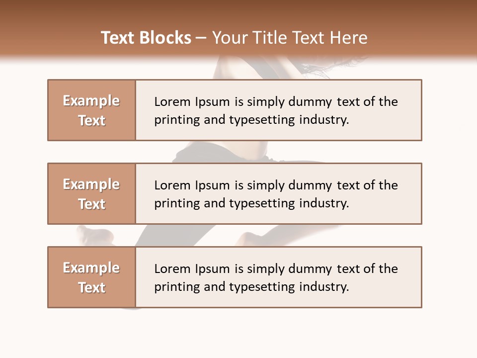Performance Dancer Fitness PowerPoint Template