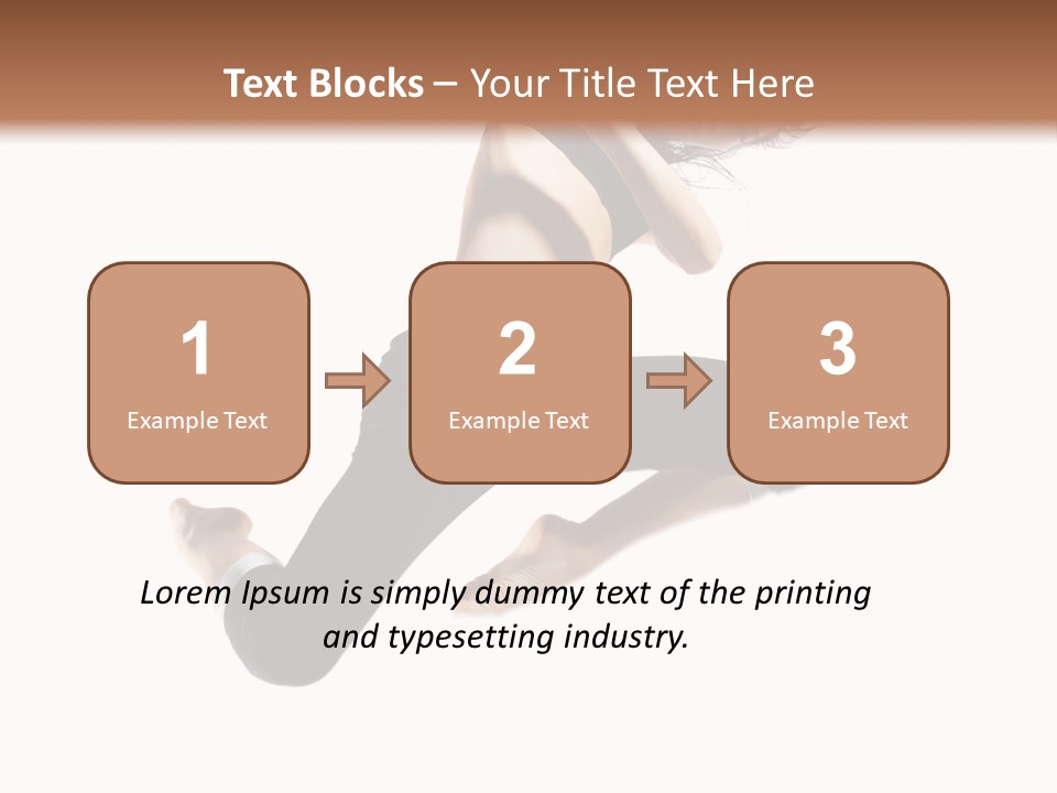 Performance Dancer Fitness PowerPoint Template