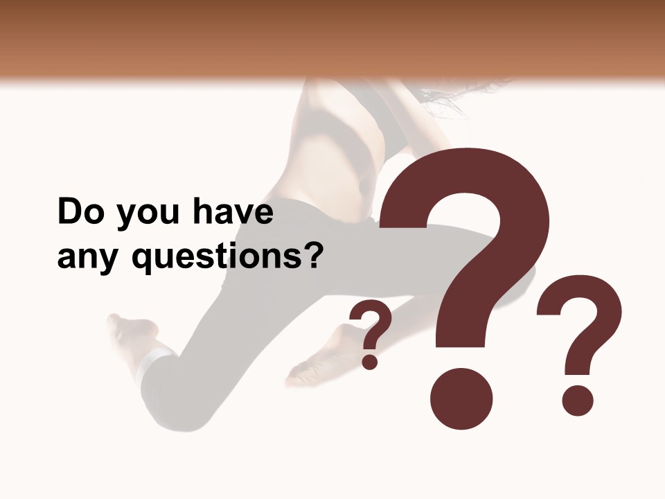 Performance Dancer Fitness PowerPoint Template