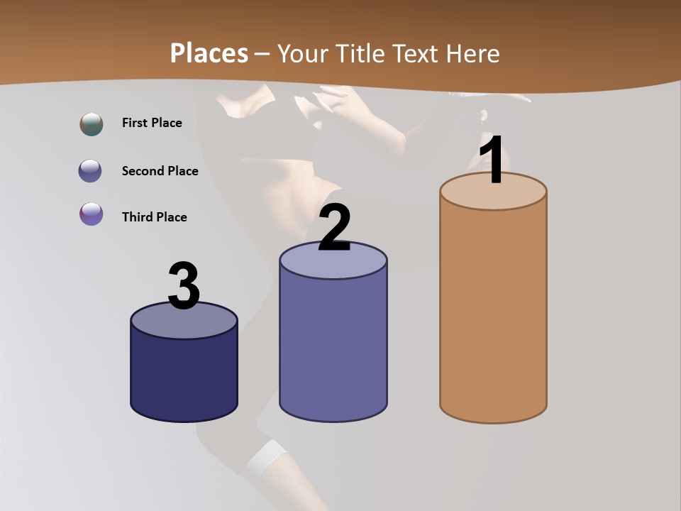 Breakdance Jump Female PowerPoint Template