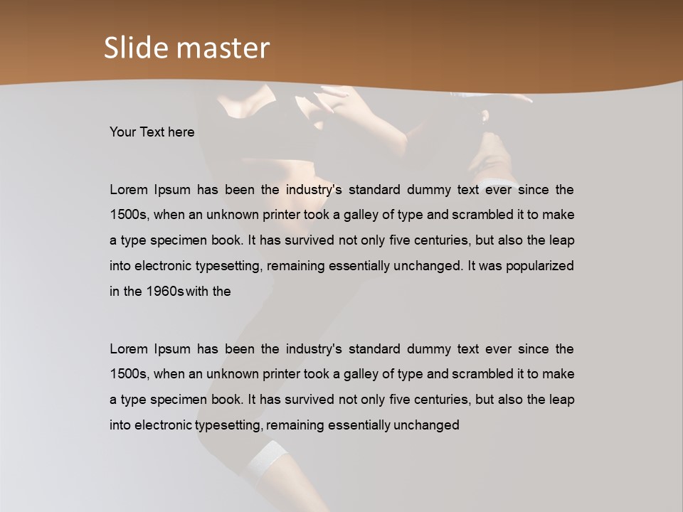 Breakdance Jump Female PowerPoint Template