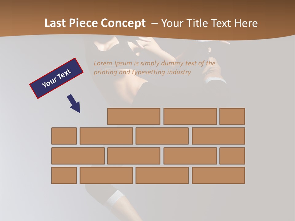 Breakdance Jump Female PowerPoint Template