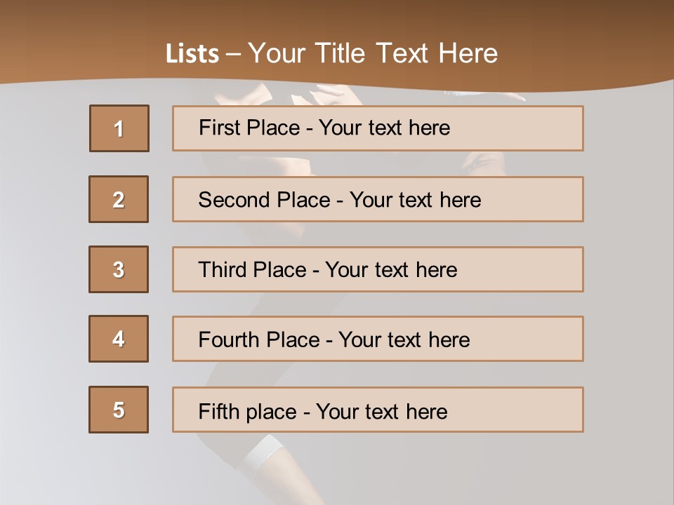 Breakdance Jump Female PowerPoint Template