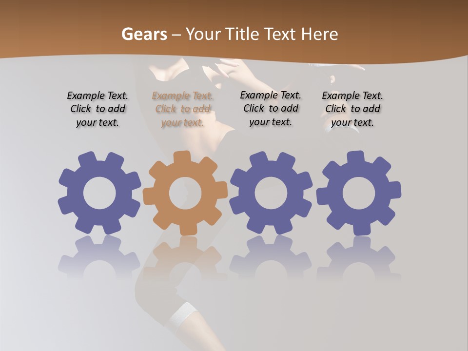 Breakdance Jump Female PowerPoint Template