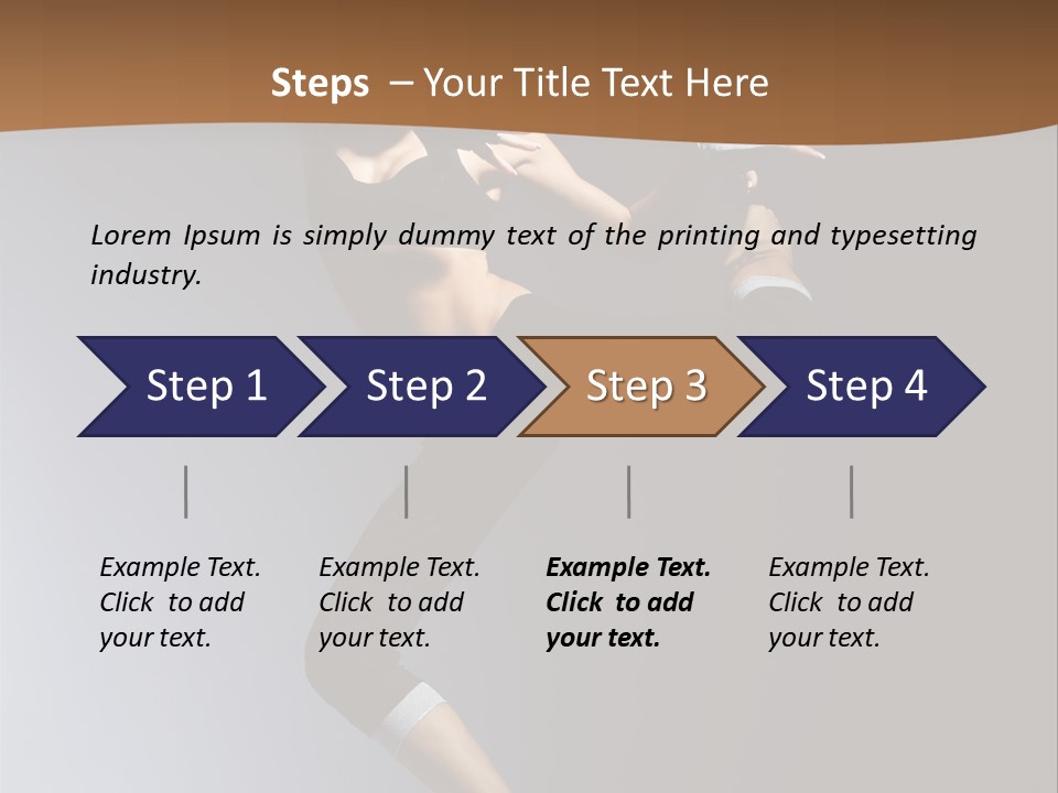 Breakdance Jump Female PowerPoint Template