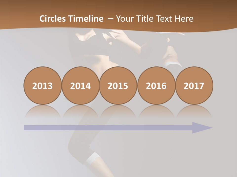 Breakdance Jump Female PowerPoint Template