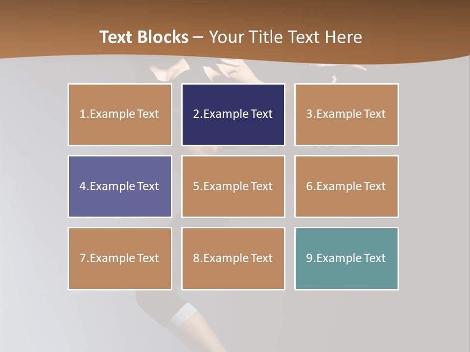 Breakdance Jump Female PowerPoint Template