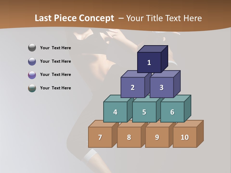 Breakdance Jump Female PowerPoint Template