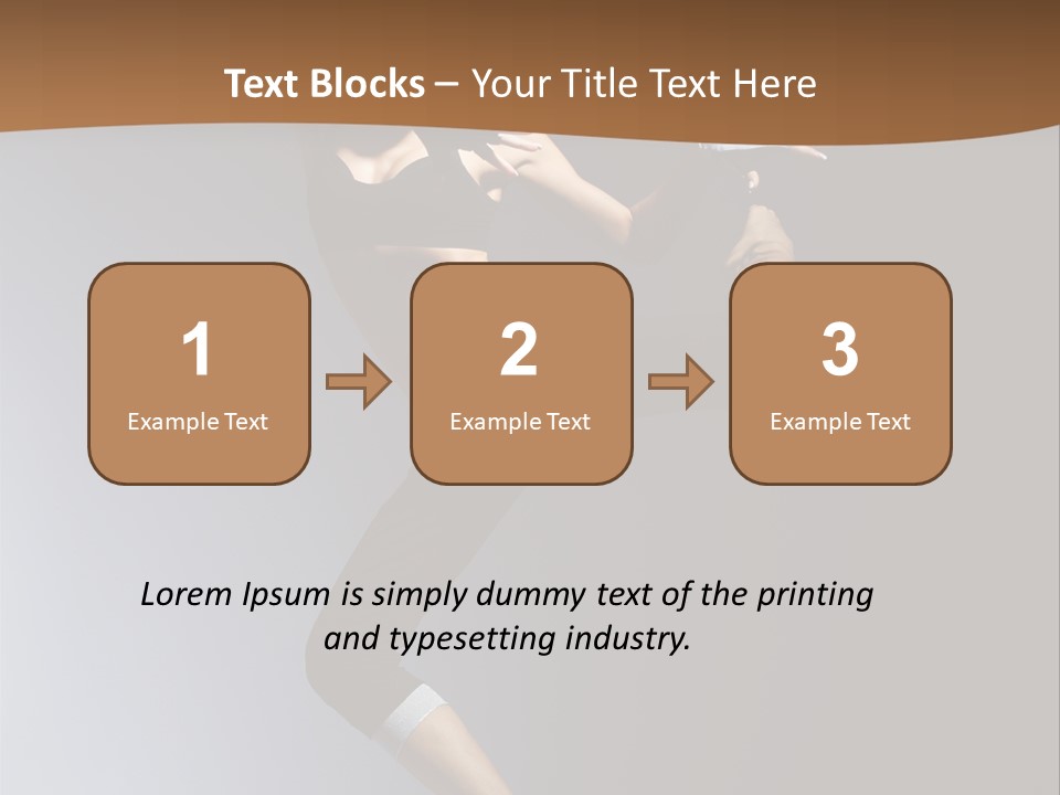 Breakdance Jump Female PowerPoint Template