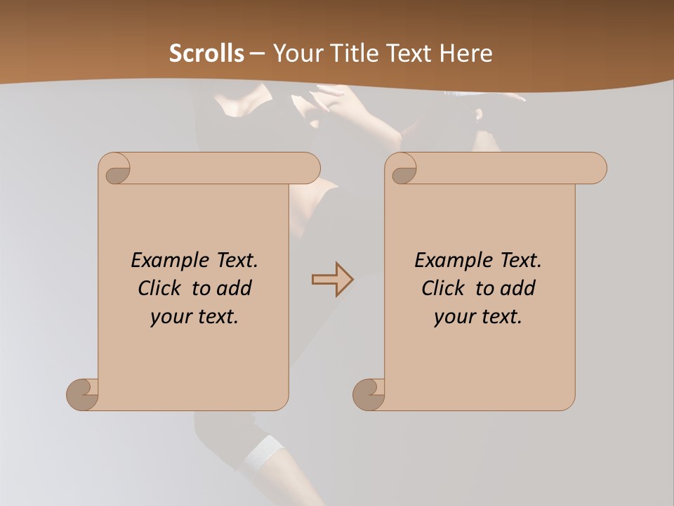 Breakdance Jump Female PowerPoint Template