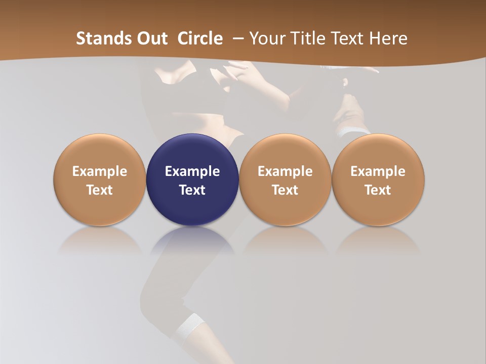 Breakdance Jump Female PowerPoint Template