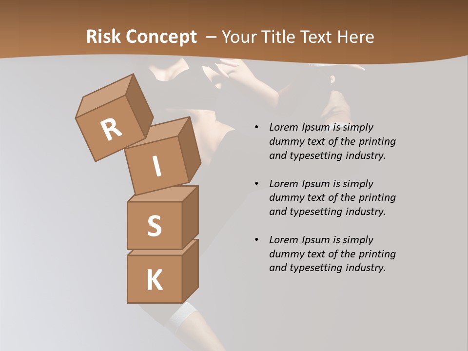 Breakdance Jump Female PowerPoint Template