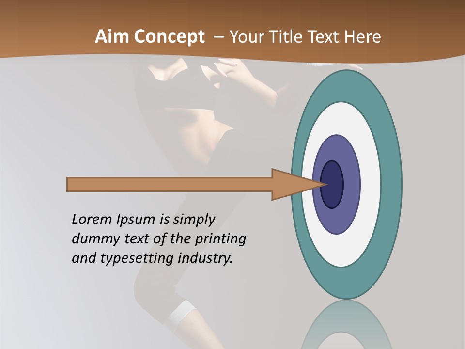 Breakdance Jump Female PowerPoint Template