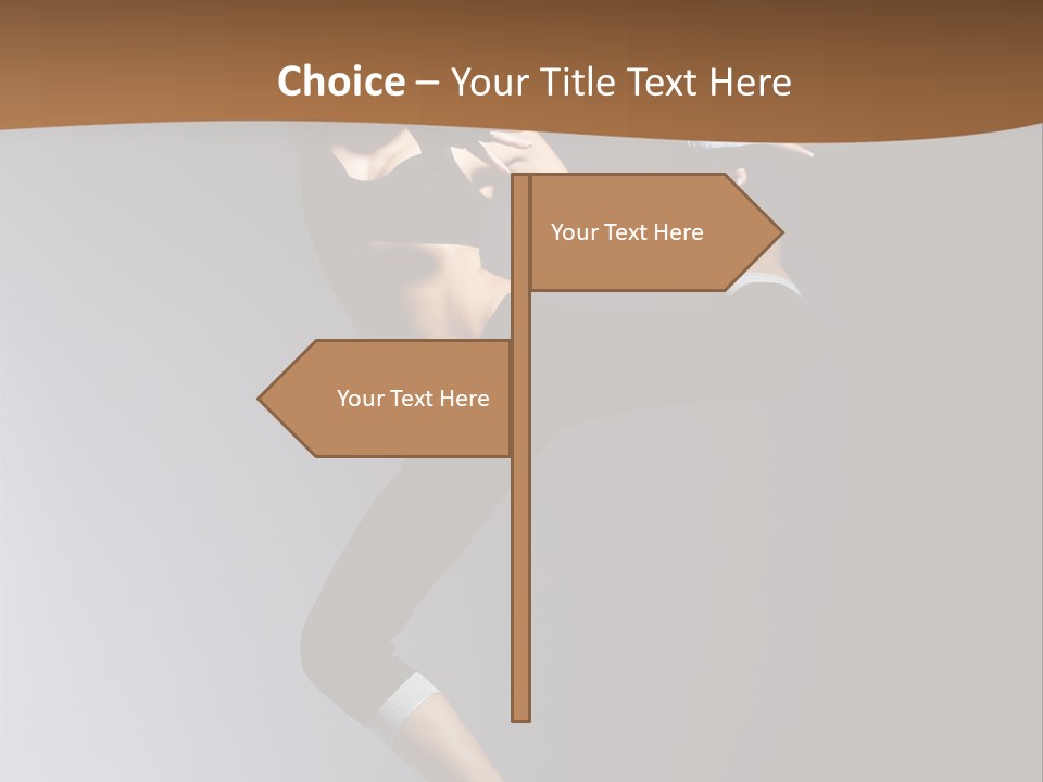 Breakdance Jump Female PowerPoint Template