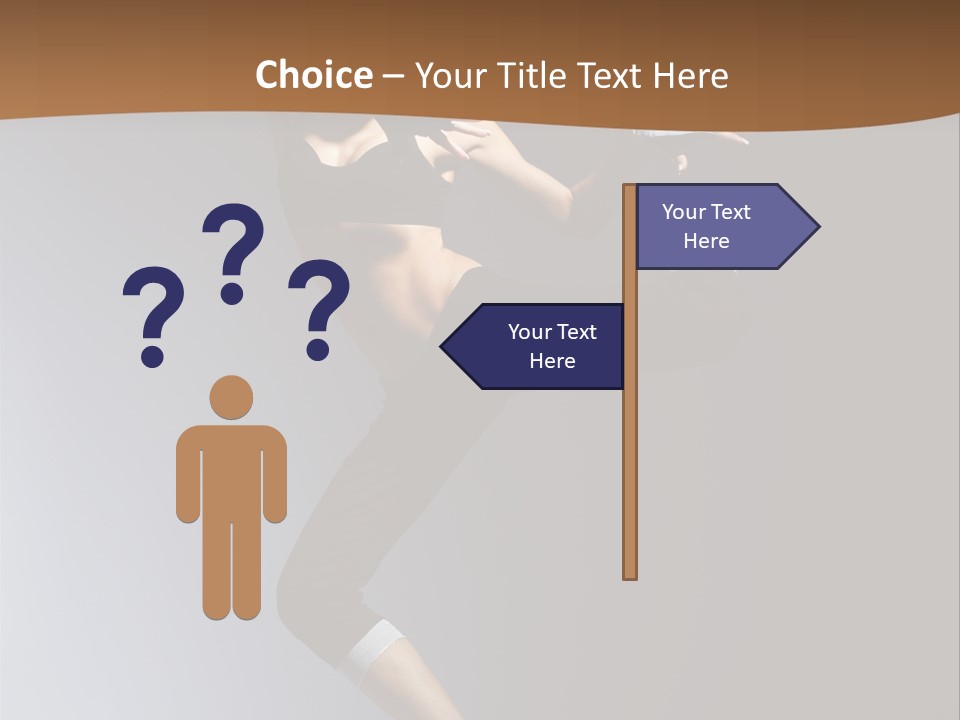 Breakdance Jump Female PowerPoint Template