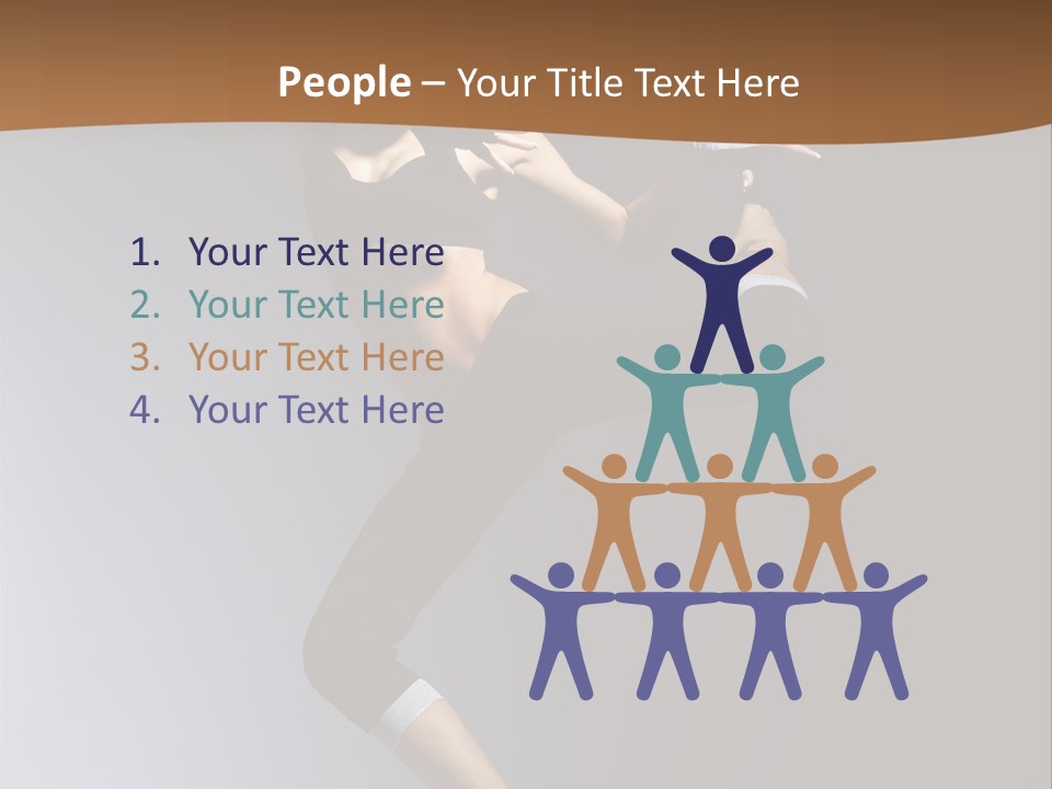 Breakdance Jump Female PowerPoint Template