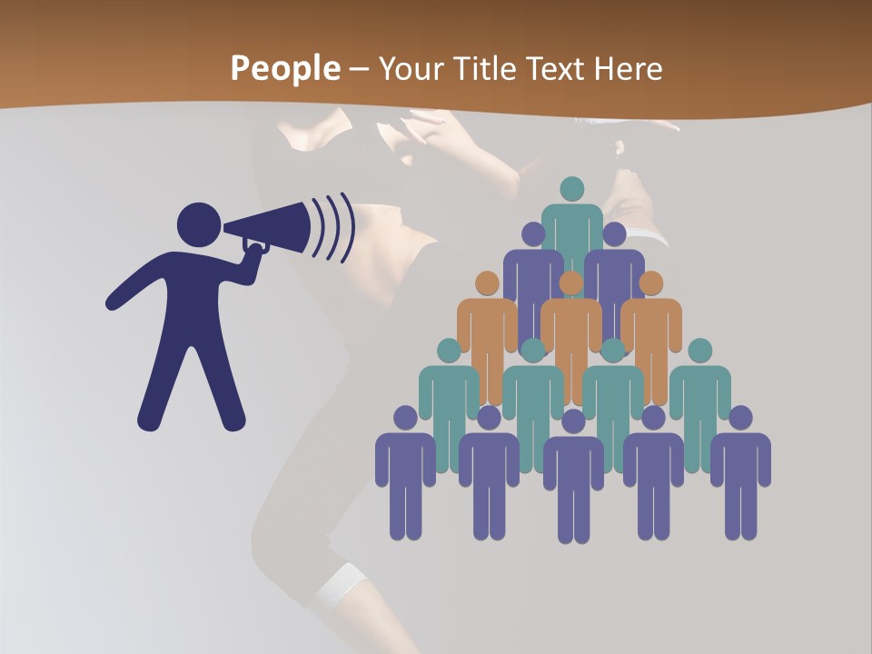 Breakdance Jump Female PowerPoint Template